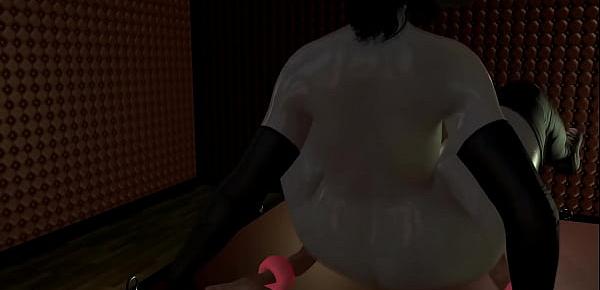 BBW Lady Dimitrescu is fucking her man slave